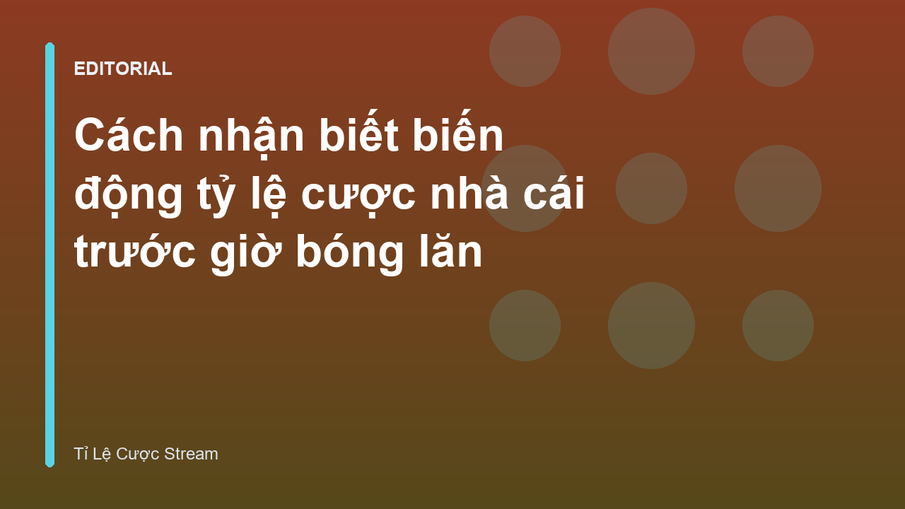 Biểu đồ minh họa biến động tỷ lệ cược bóng đá