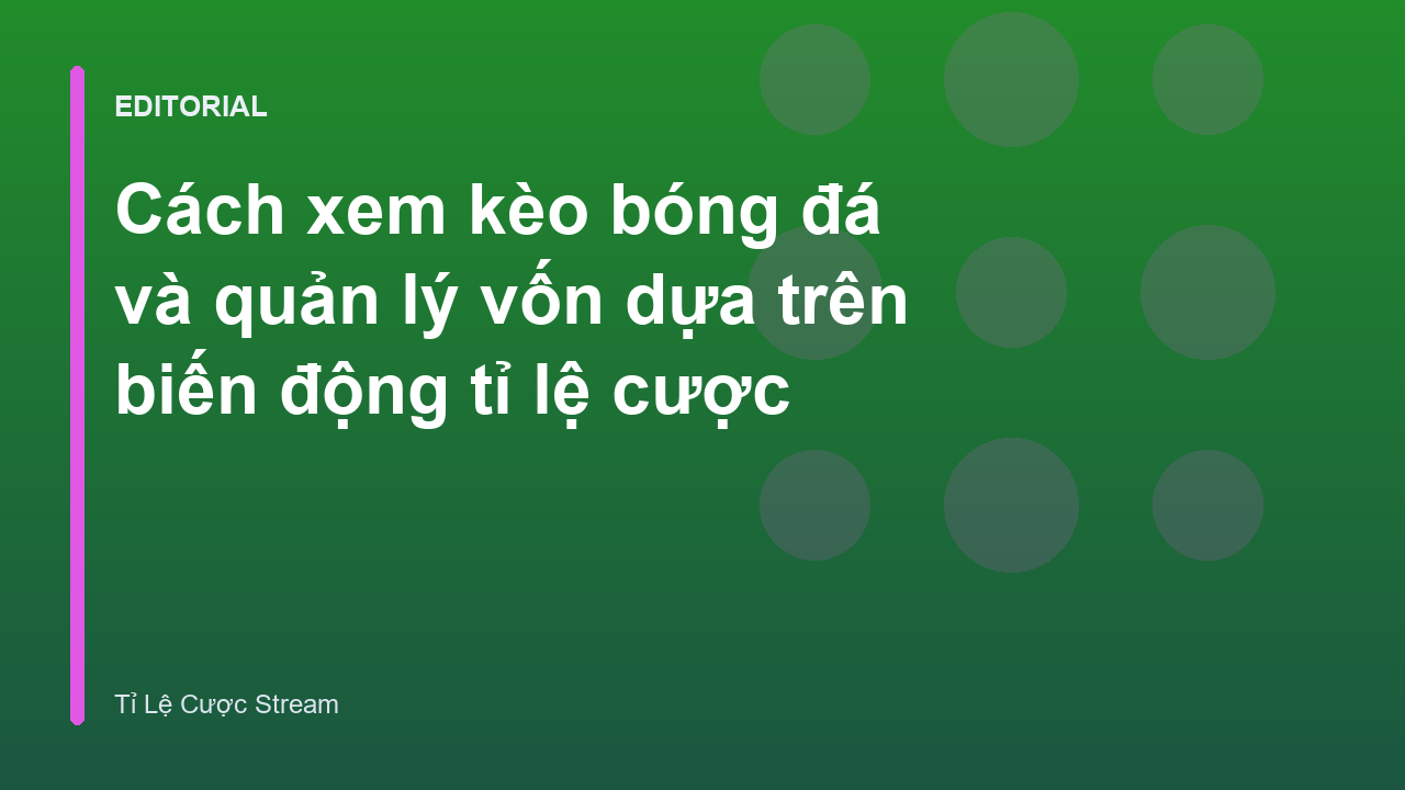 Biểu đồ minh họa biến động tỉ lệ cược bóng đá